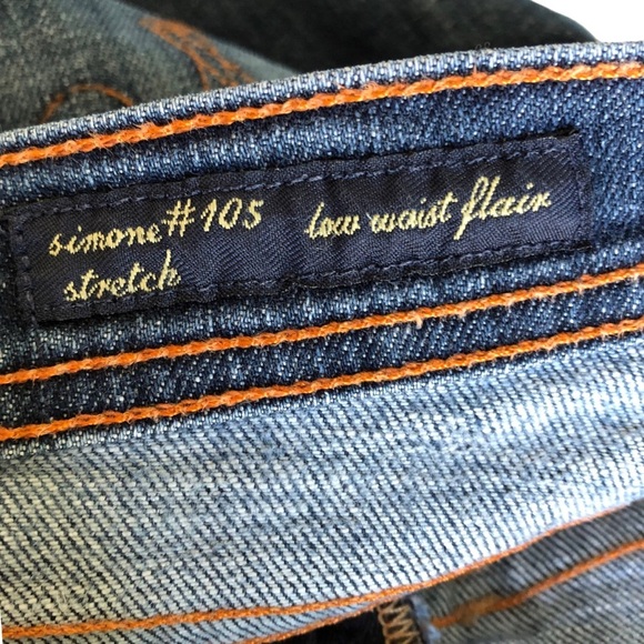 COH Simone #105 Stretch Low Waist Flare Size 26 HEMMED - Picture 11 of 13